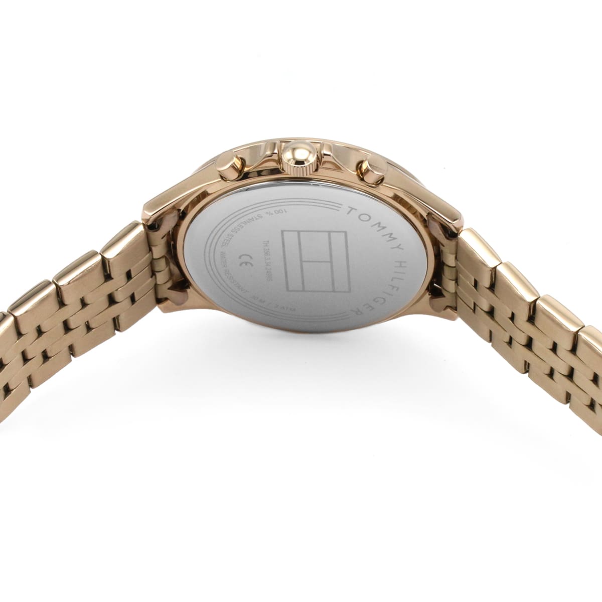 Tommy Hilfiger Ari 1781978 Rose Gold-Tone Crystal Bezel Women's Watch
