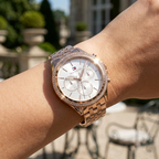 Tommy Hilfiger Ari 1781978 Rose Gold-Tone Crystal Bezel Women's Watch