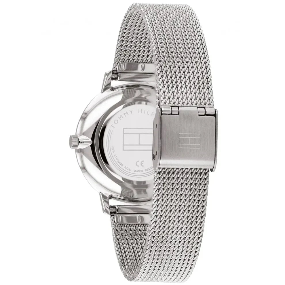 Tommy Hilfiger Pippa 1782149 Silver Case Navy Blue Dial Mesh Women's Watch