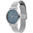 Tommy Hilfiger Pippa 1782149 Silver Case Navy Blue Dial Mesh Women's Watch