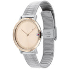 Tommy Hilfiger Pippa 1782151 Silver Case Rose Gold Dial Silver Mesh Women's Watch