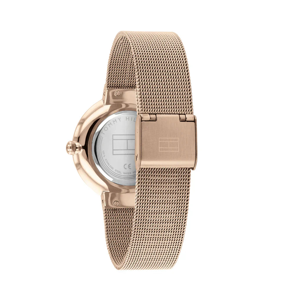 Tommy Hilfiger Liberty 1782218 Rose Gold Case Rose Gold Dial Mesh Women's Watch