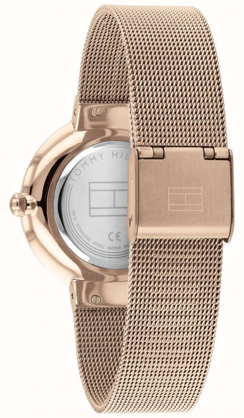 Tommy Hilfiger Liberty 1782218 Rose Gold Case Rose Gold Dial Mesh Women's Watch
