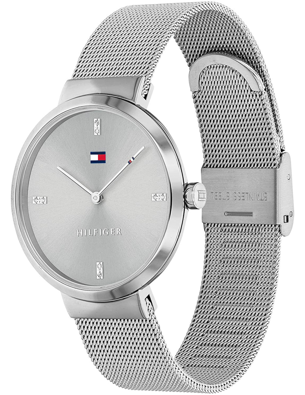 Tommy Hilfiger Liberty 1782220 Silver Case Silver Dial Mesh Women's Watch