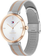 Tommy Hilfiger Liberty 1782221 Two-Tone Silver & Rose Gold Mesh Women's Watch