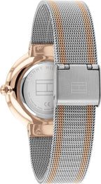 Tommy Hilfiger Liberty 1782221 Two-Tone Silver & Rose Gold Mesh Women's Watch