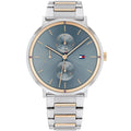 Tommy Hilfiger Jenna 1782298 Two-Tone Silver & Rose Gold Blue Dial Women's Watch
