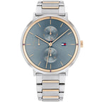 Tommy Hilfiger Jenna 1782298 Two-Tone Silver & Rose Gold Blue Dial Women's Watch