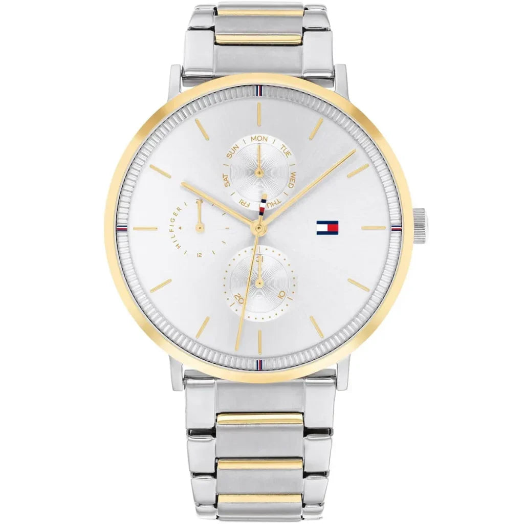 Tommy Hilfiger Jenna 1782299 Two-Tone Silver & Gold Multifunction Women's Watch