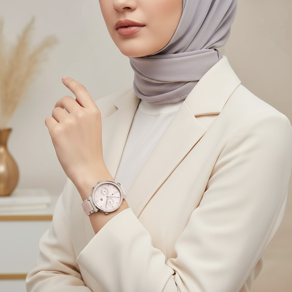Tommy Hilfiger Lori 1782343 Women's Silver Case Pink Dial Pink Rubber Watch