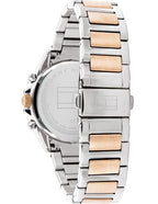 Tommy Hilfiger Kennedy 1782387 Two-Tone Silver & Rose Gold Crystal Bezel Women's Watch