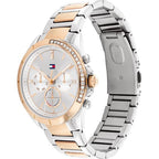 Tommy Hilfiger Kennedy 1782387 Two-Tone Silver & Rose Gold Crystal Bezel Women's Watch