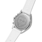 Tommy Hilfiger Kennedy 1782388 Women's Silver & Gold Case White Rubber Watch