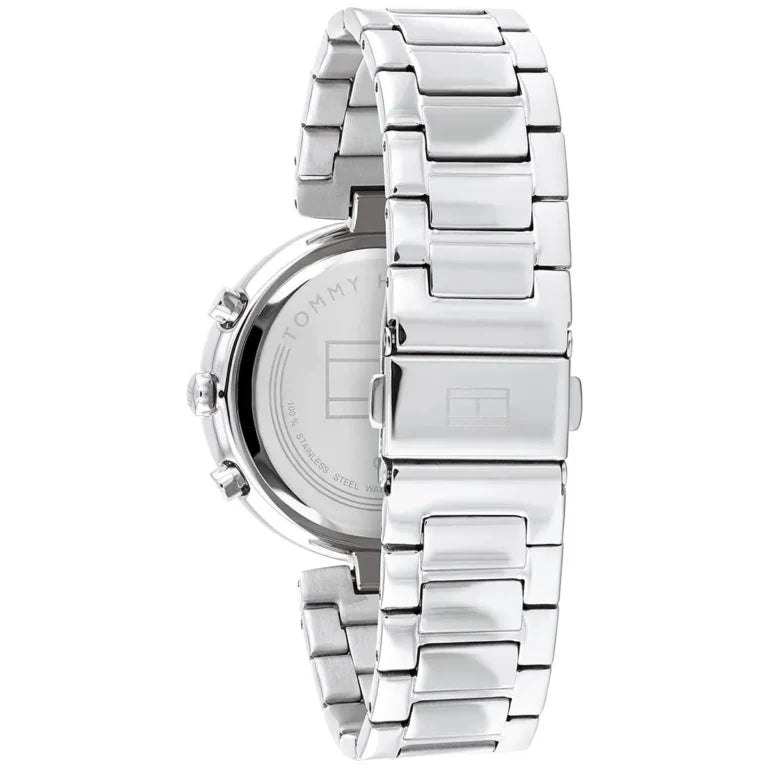 Tommy Hilfiger Luna 1782393 Silver Case Silver Dial Crystal Bezel Women's Watch
