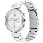 Tommy Hilfiger Luna 1782393 Silver Case Silver Dial Crystal Bezel Women's Watch