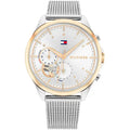 Tommy Hilfiger Quinn 1782416 Silver Mesh Rose Gold Bezel Women's Watch