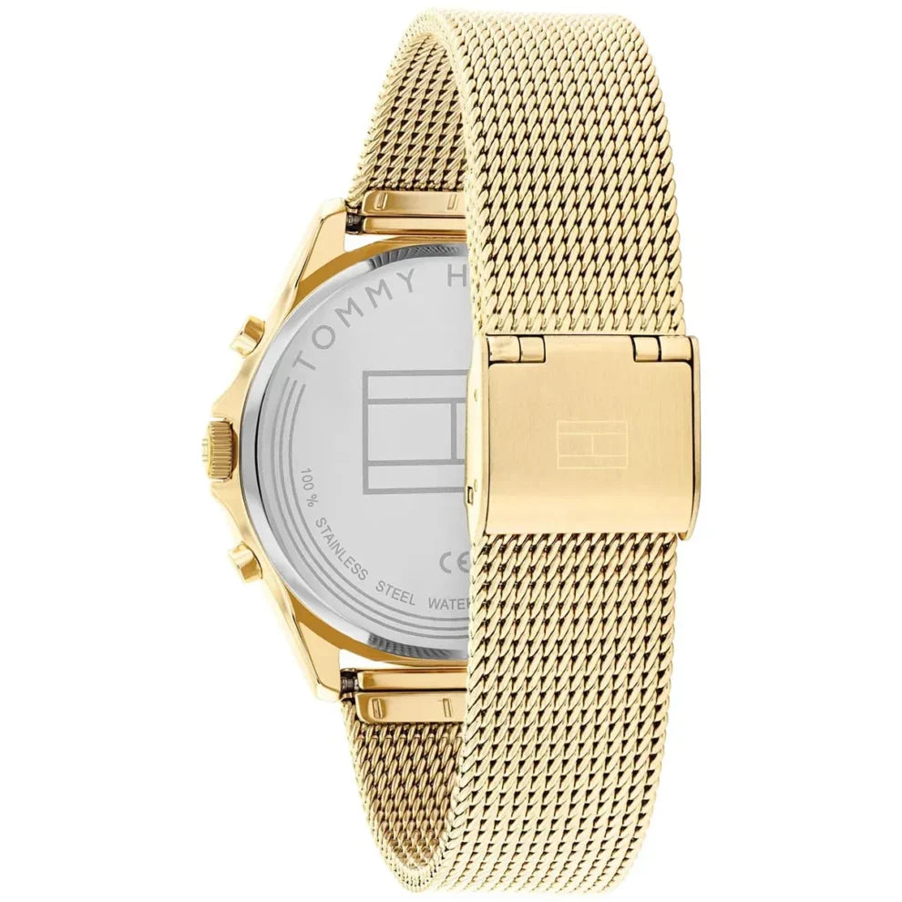 Tommy Hilfiger Lori 1782417 Multi-Function Champagne Dial Women's Mesh Watch