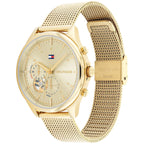Tommy Hilfiger Lori 1782417 Multi-Function Champagne Dial Women's Mesh Watch