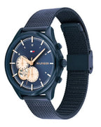 Tommy Hilfiger Quinn 1782418 Full Navy Blue Semi-Skeleton Mesh Women's Watch