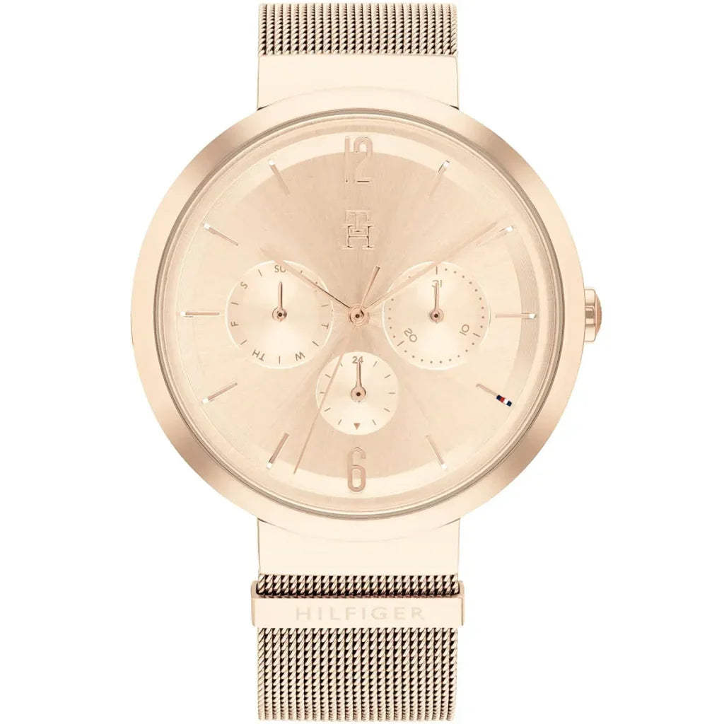 Tommy Hilfiger Lidia 1782538 Rose Gold Dial Rose Gold Mesh Women's Watch