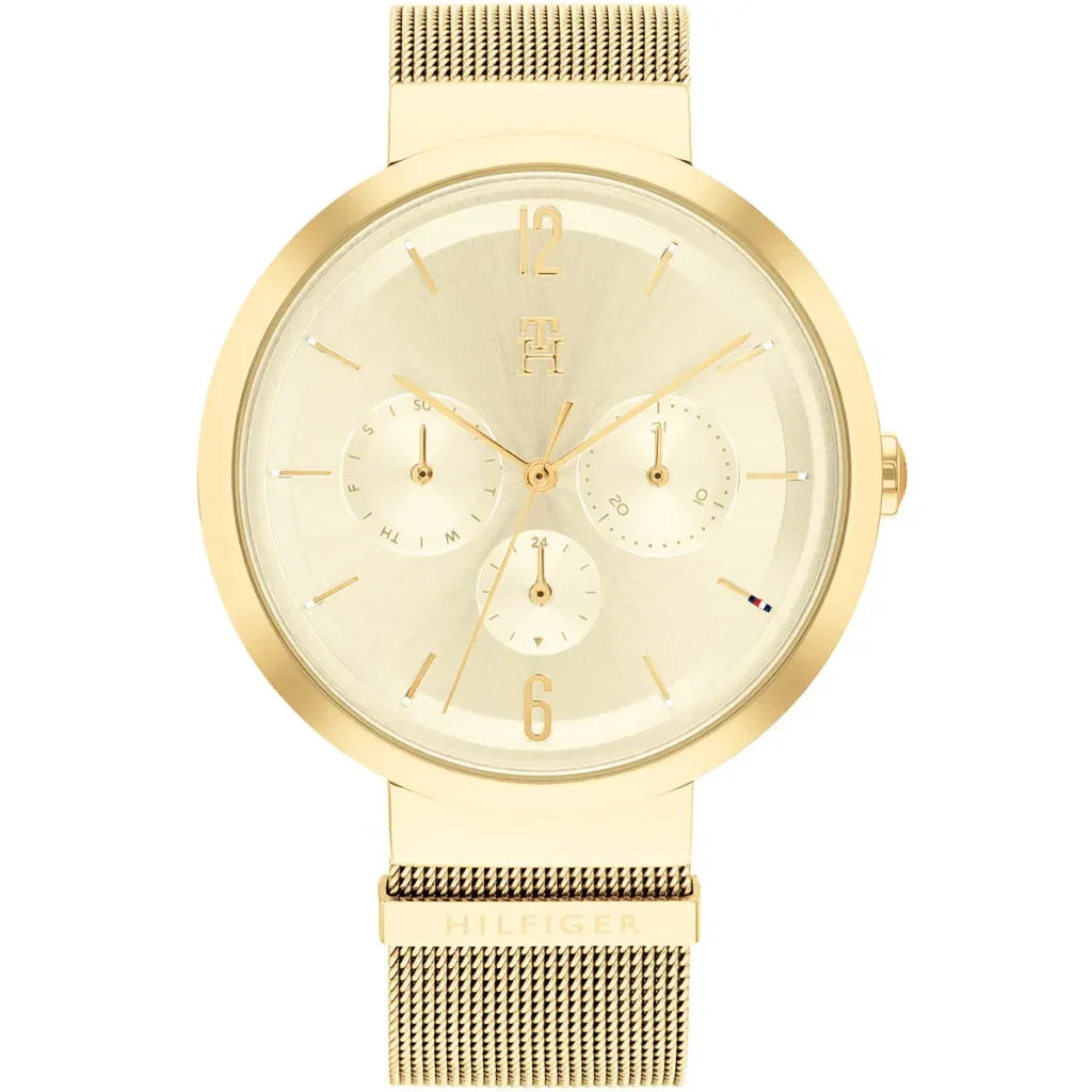 Tommy Hilfiger Lidia 1782539 Full Gold Mesh Multifunction Women's Watch