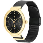 Tommy Hilfiger Lidia 1782540 Gold Case Black Dial Black Mesh Women's Watch