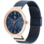 Tommy Hilfiger Lidia 1782541 Rose Gold Case Blue Dial Blue Mesh Women's Watch