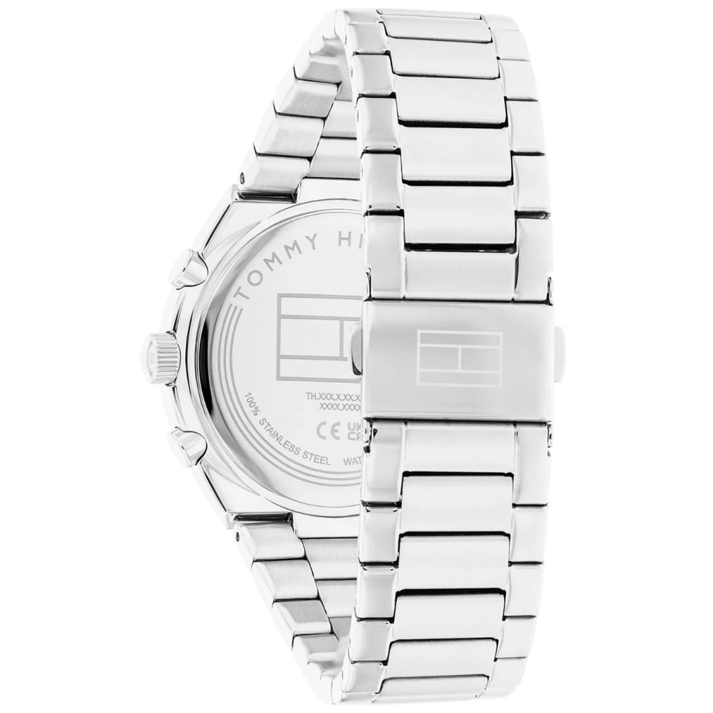 Tommy Hilfiger Tea 1782573 Two-Tone Silver & Rose Gold Wavy Dial Women's Watch