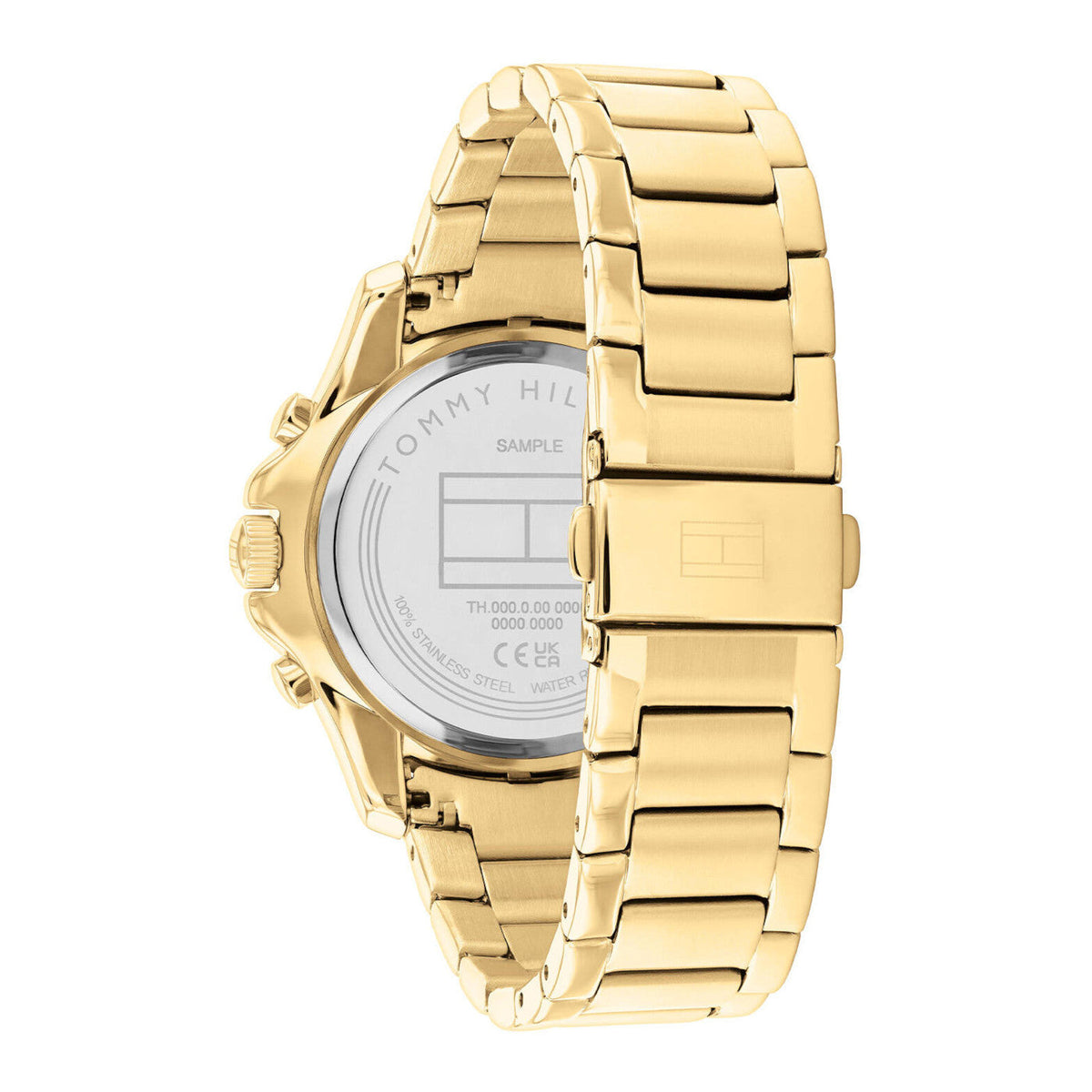 Tommy Hilfiger Ari 1782614 Gold-Tone Crystal Bezel Dark Green Dial Women's Watch