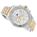 Tommy Hilfiger Brooklyn 1782615 Two-Tone Silver & Gold Crystal Bezel Women's Watch