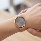 Tommy Hilfiger Pippa 1782669 Rose Gold Case Grey Dial Mesh Women's Watch