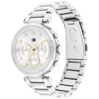 Tommy Hilfiger Emily 1782701 Silver Case Silver Dial Crystal Bezel Women's Watch