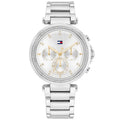 Tommy Hilfiger Emily 1782701 Silver Case Silver Dial Crystal Bezel Women's Watch