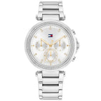 Tommy Hilfiger Emily 1782701 Silver Case Silver Dial Crystal Bezel Women's Watch