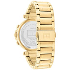 Tommy Hilfiger Emily 1782703 Gold Case Silver Dial Crystal Bezel Women's Watch