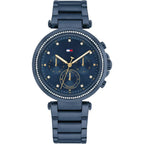 Tommy Hilfiger Emily 1782704 Full Navy Blue Crystal Bezel Women's Watch