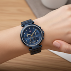 Tommy Hilfiger Emily 1782704 Full Navy Blue Crystal Bezel Women's Watch