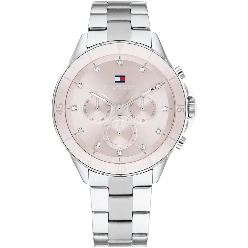 Tommy Hilfiger Mellie 1782706 Women's Silver Steel Watch with Pink Dial