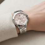 Tommy Hilfiger Mellie 1782706 Women's Silver Steel Watch with Pink Dial