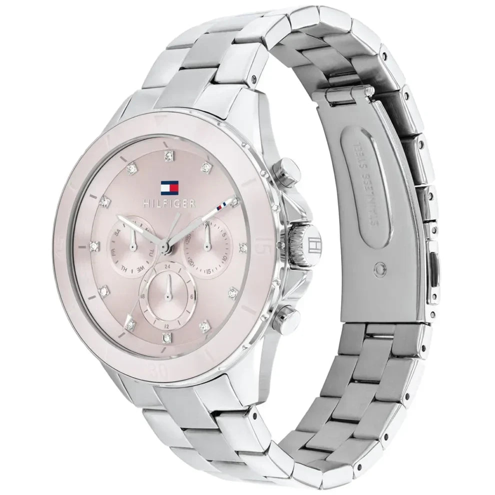 Tommy Hilfiger Mellie 1782706 Women's Silver Steel Watch with Pink Dial