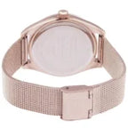 Tommy Hilfiger Monica 1782715 Rose Gold Semi-Skeleton Dial Fluted Bezel Women's Watch