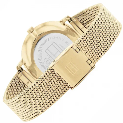 Tommy Hilfiger Pippa 1782728 Full Gold Mesh Crystal Markers Women's Watch