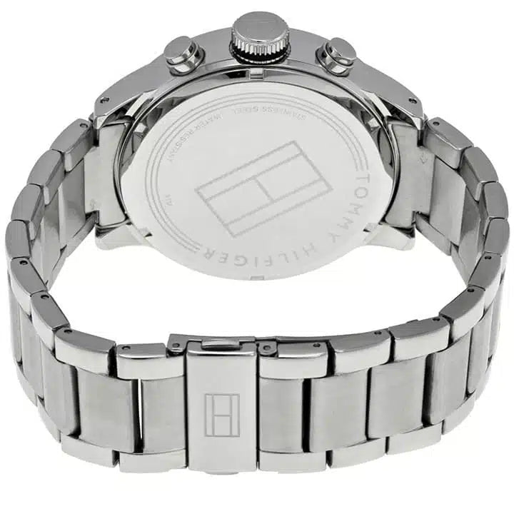 Tommy Hilfiger Trent 1791141 Silver Case Black Dial Steel Men's Watch