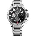 Tommy Hilfiger Trent 1791141 Silver Case Black Dial Steel Men's Watch