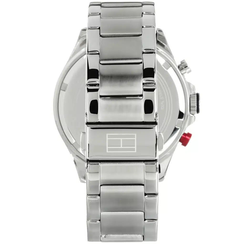 Tommy Hilfiger Hudson 1791228 Silver Case Blue Dial Silver Stainless Steel Men's Watch