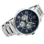 Tommy Hilfiger Keagan 1791293 Silver Case Blue Dial Steel Men's Watch