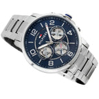 Tommy Hilfiger Keagan 1791293 Silver Case Blue Dial Steel Men's Watch