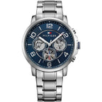 Tommy Hilfiger Keagan 1791293 Silver Case Blue Dial Steel Men's Watch