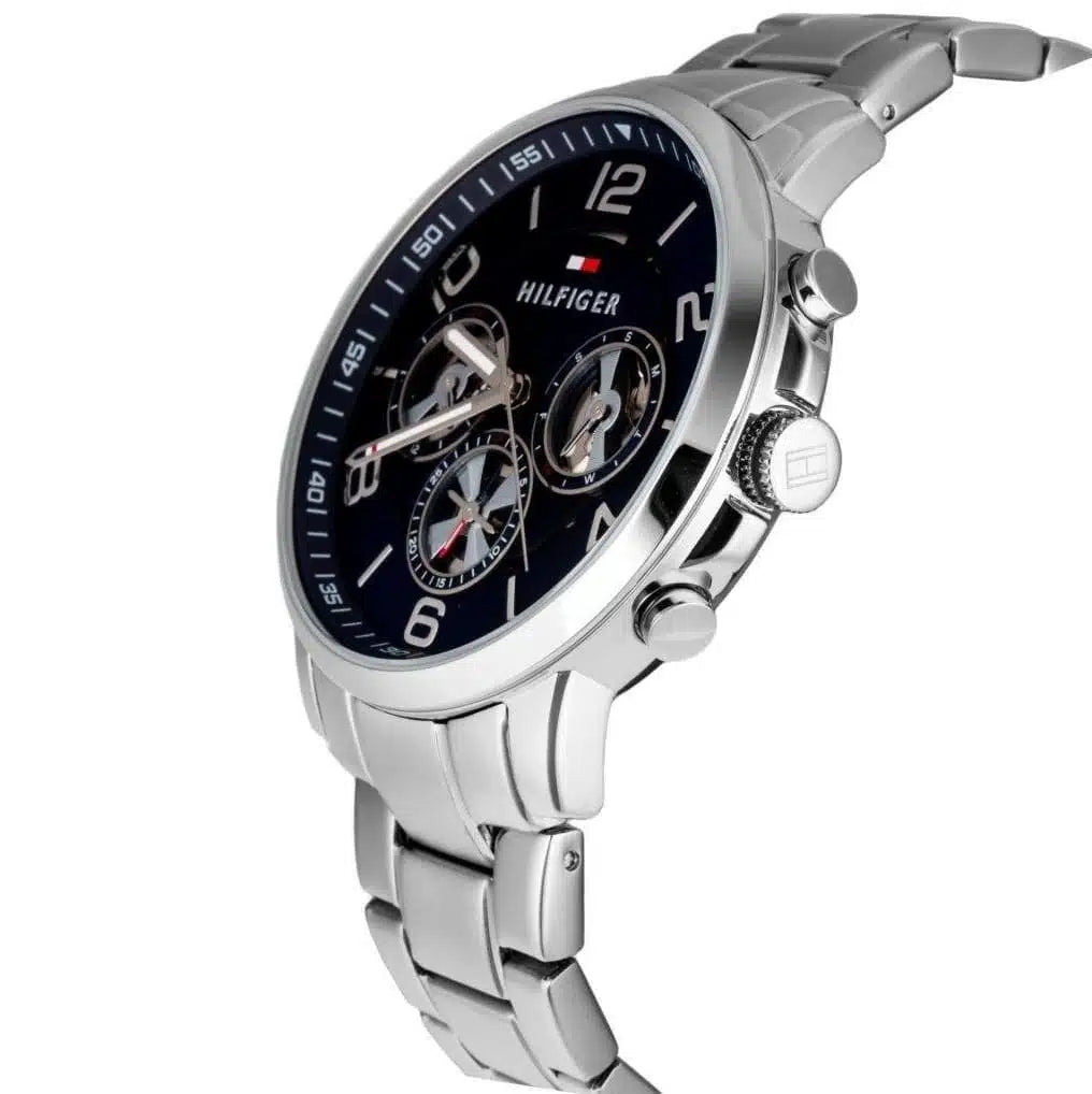 Tommy Hilfiger Keagan 1791293 Silver Case Blue Dial Steel Men's Watch