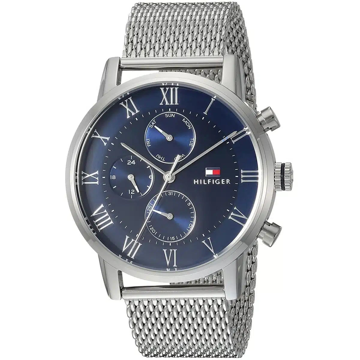 Tommy Hilfiger Kane 1791398 Multi-Function Blue Dial Men's Mesh Watch